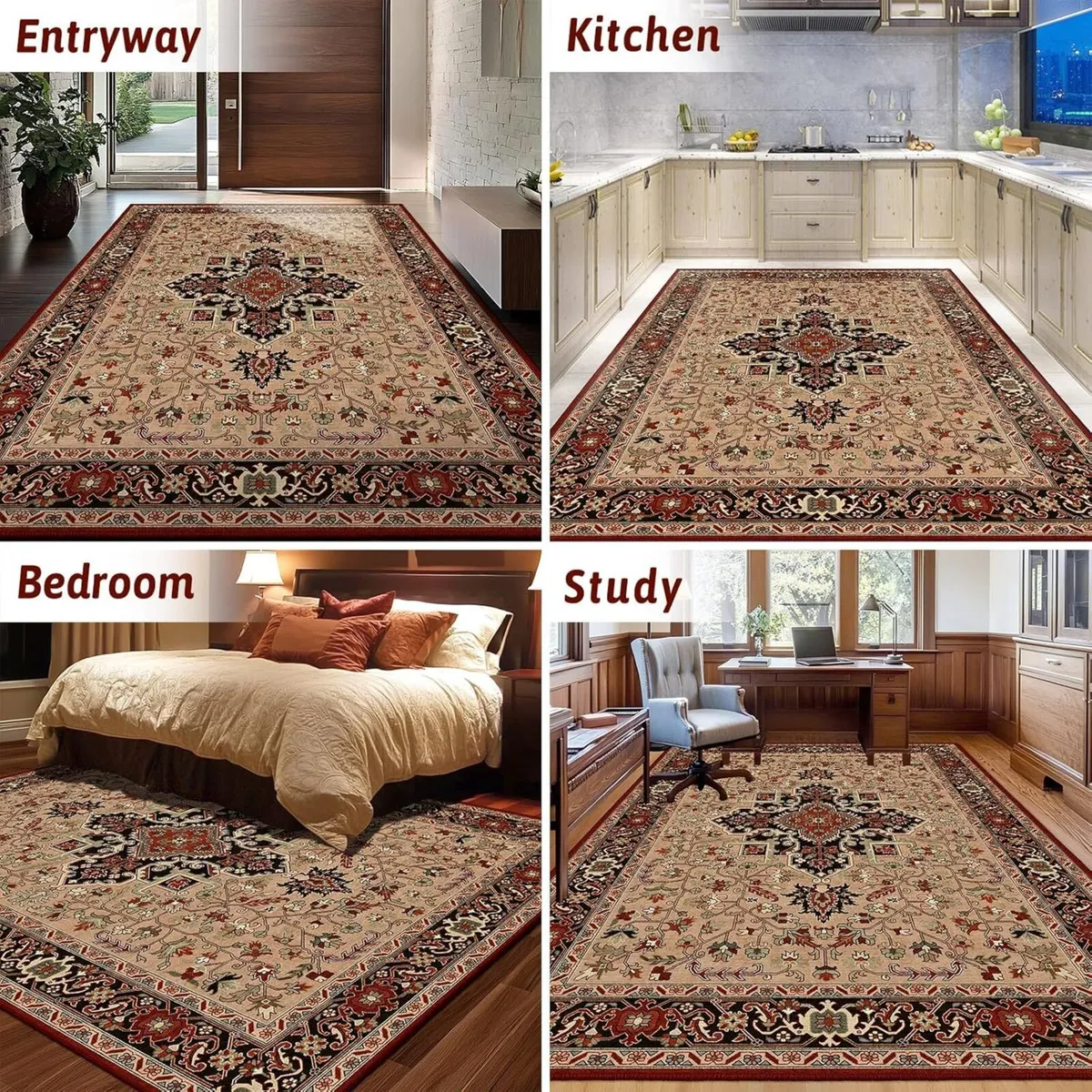 Area Rugs 200x300cm for Living Room Washable Boho - Image 4