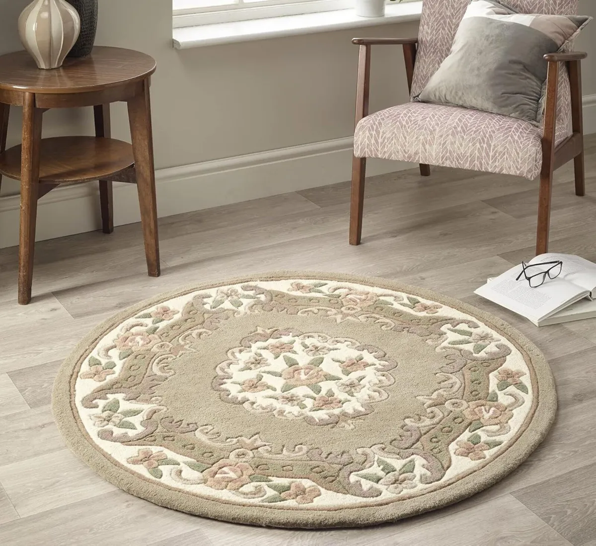 Lotus Premium Traditional Rug Aubusson Wool Heavy - Image 1