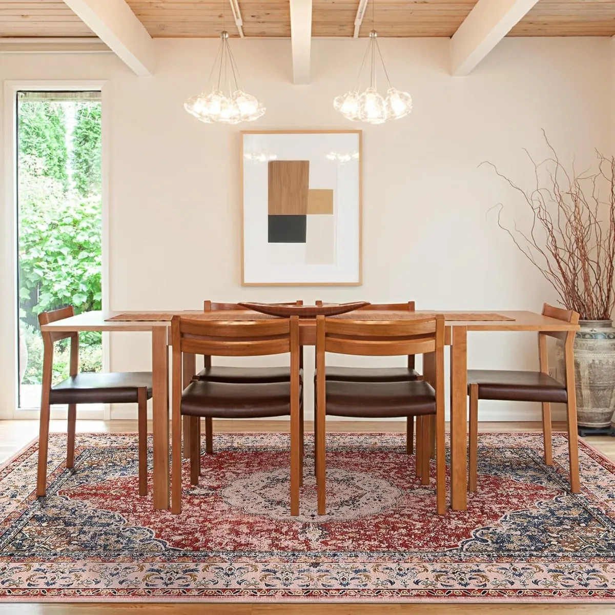 Rugs Living RoomArea Washable–200 x 290 cm Boho - Image 3