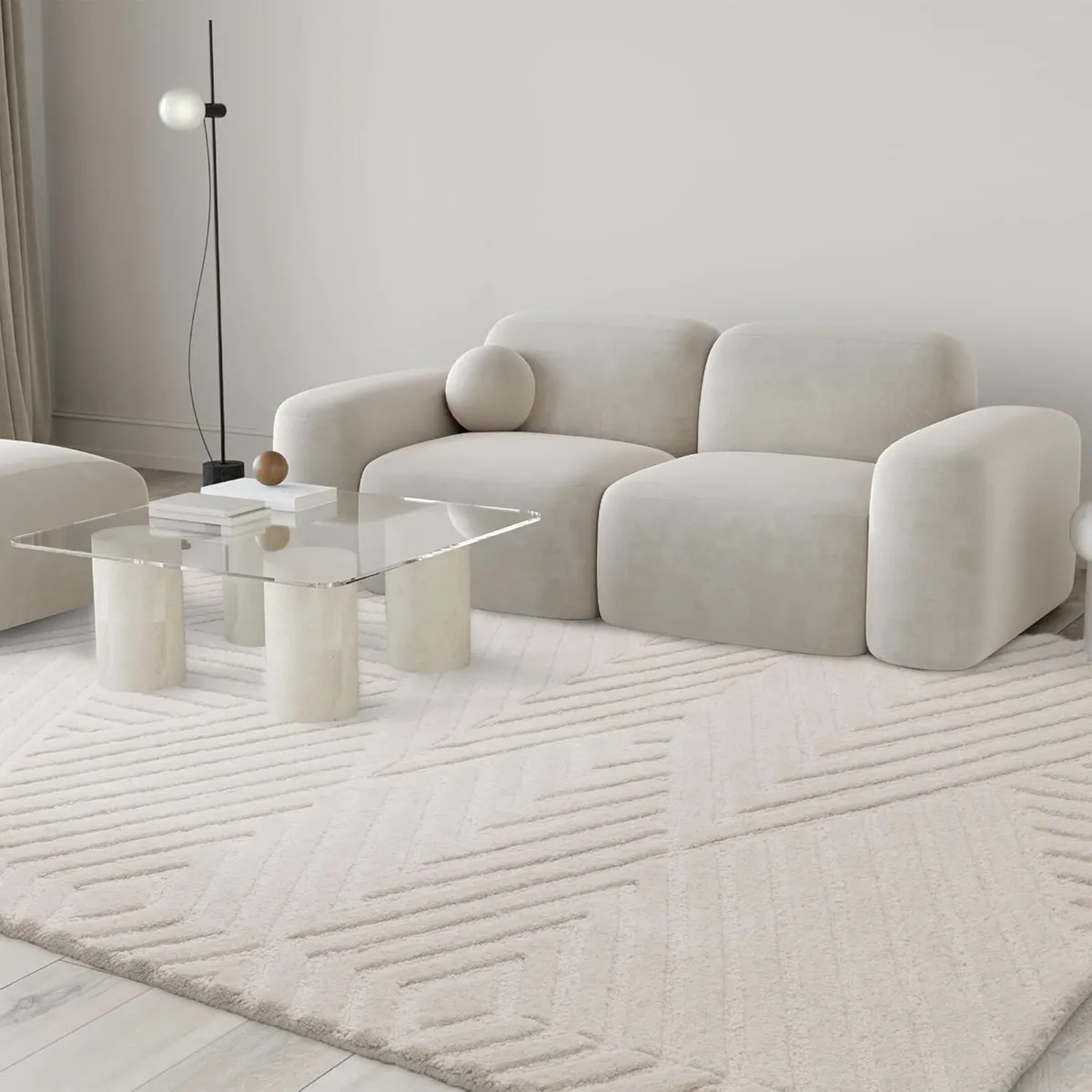 Elara Hand Made Wool Rug for Bedroom Dining - Image 1