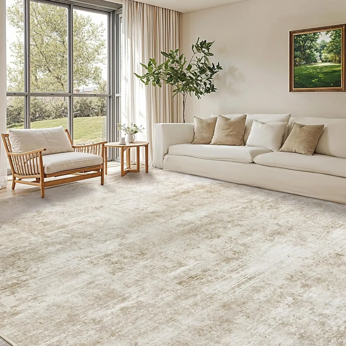 160x230 cm Abstract Rugs for Living Room Washable - Image 1