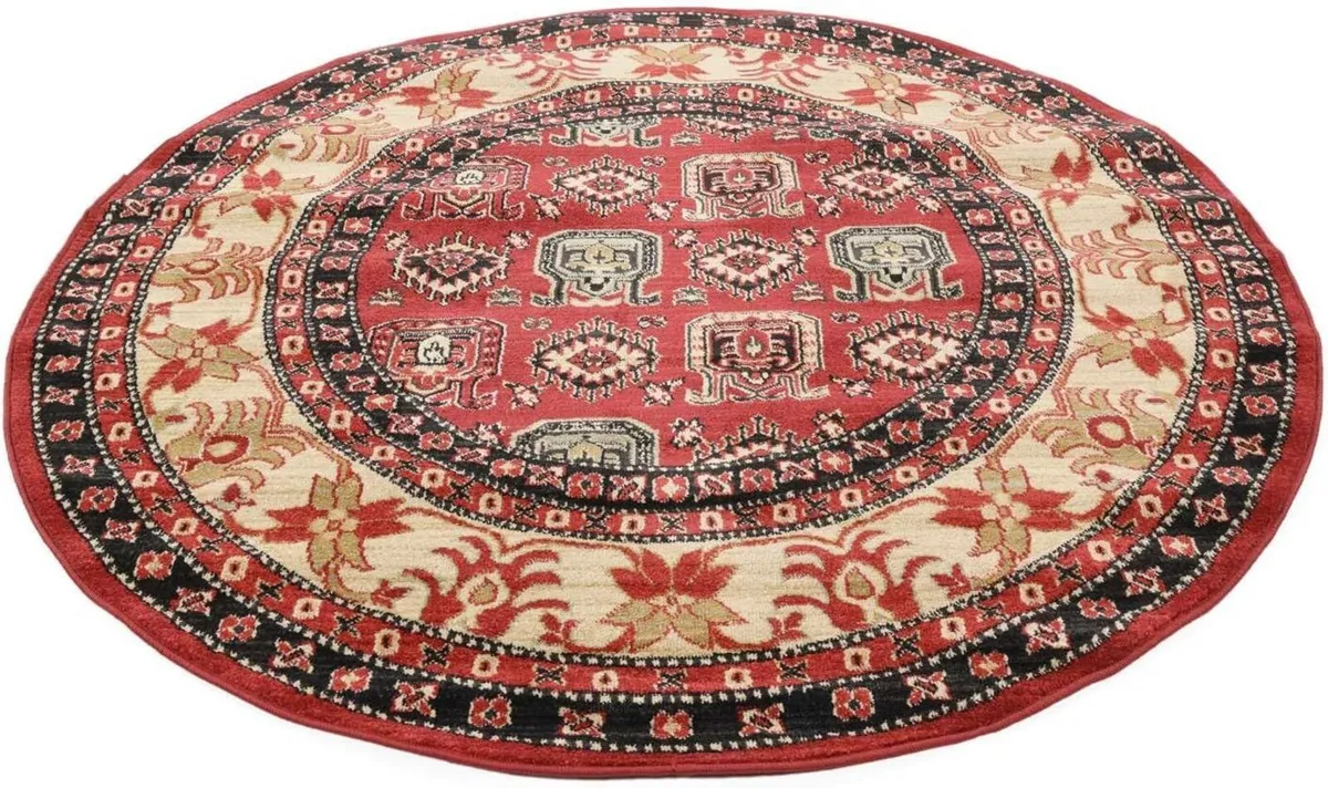 Kazak Simav Rug Ziegler/Kazak Ø 4′11″ ft (Ø 150 - Image 3