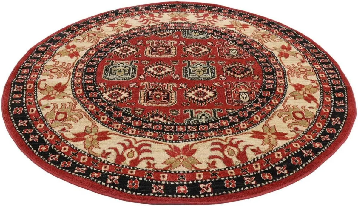 Kazak Simav Rug Ziegler/Kazak Ø 4′11″ ft (Ø 150 - Image 4