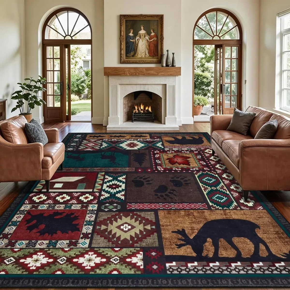Large Rugs for Living Room 160x230cm Boho Area - Image 1