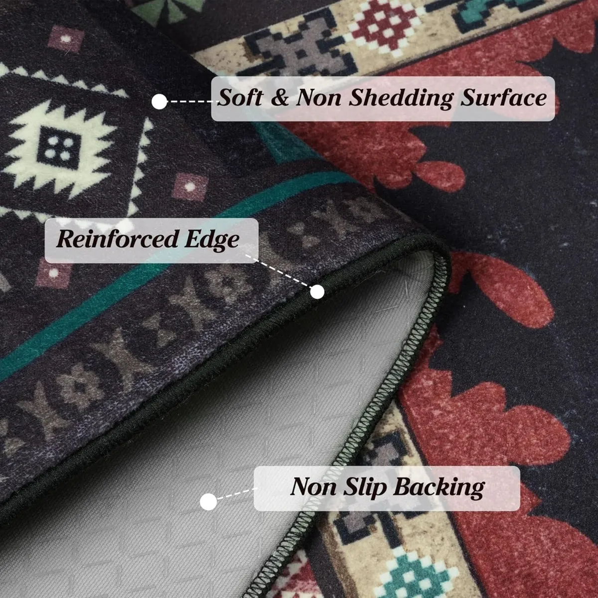 Large Rugs for Living Room 160x230cm Boho Area - Image 3