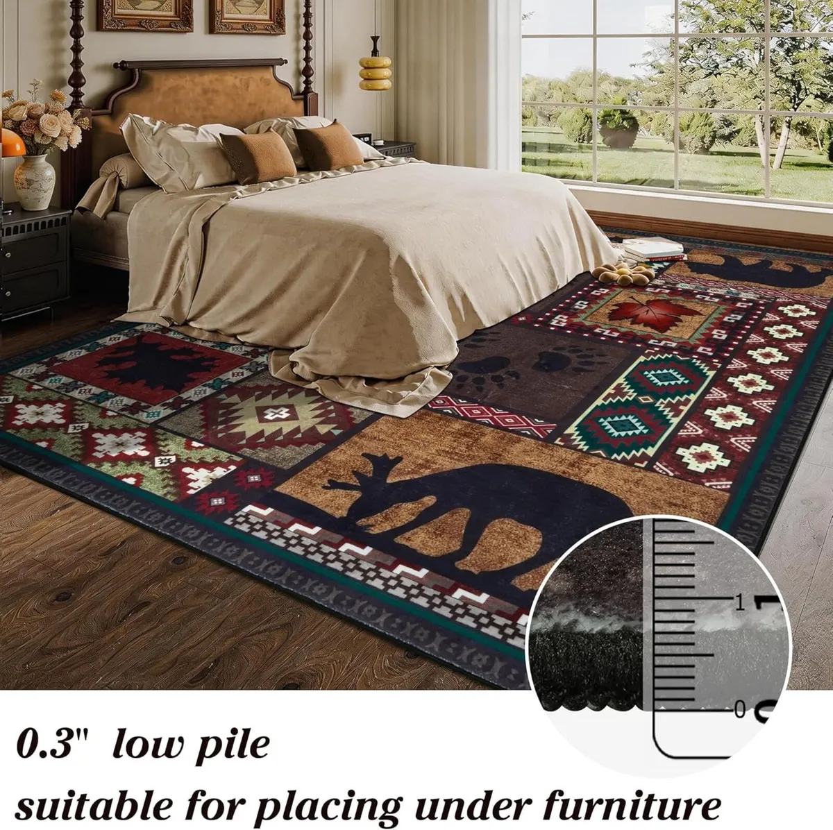 Large Rugs for Living Room 160x230cm Boho Area - Image 4