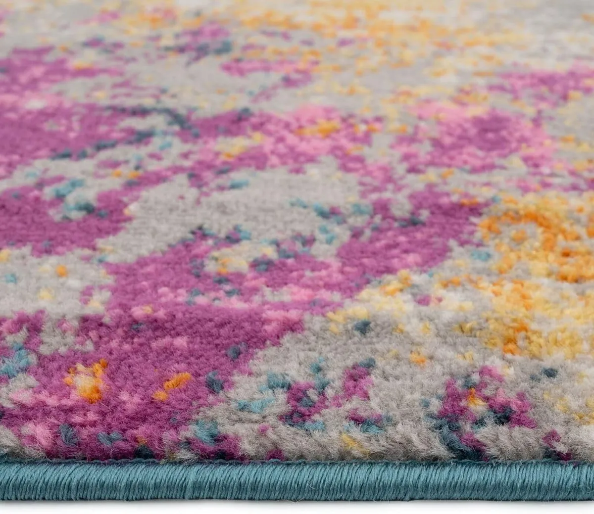 Multicolour Rug Kids Bedroom Teens Colour Splash - Image 2