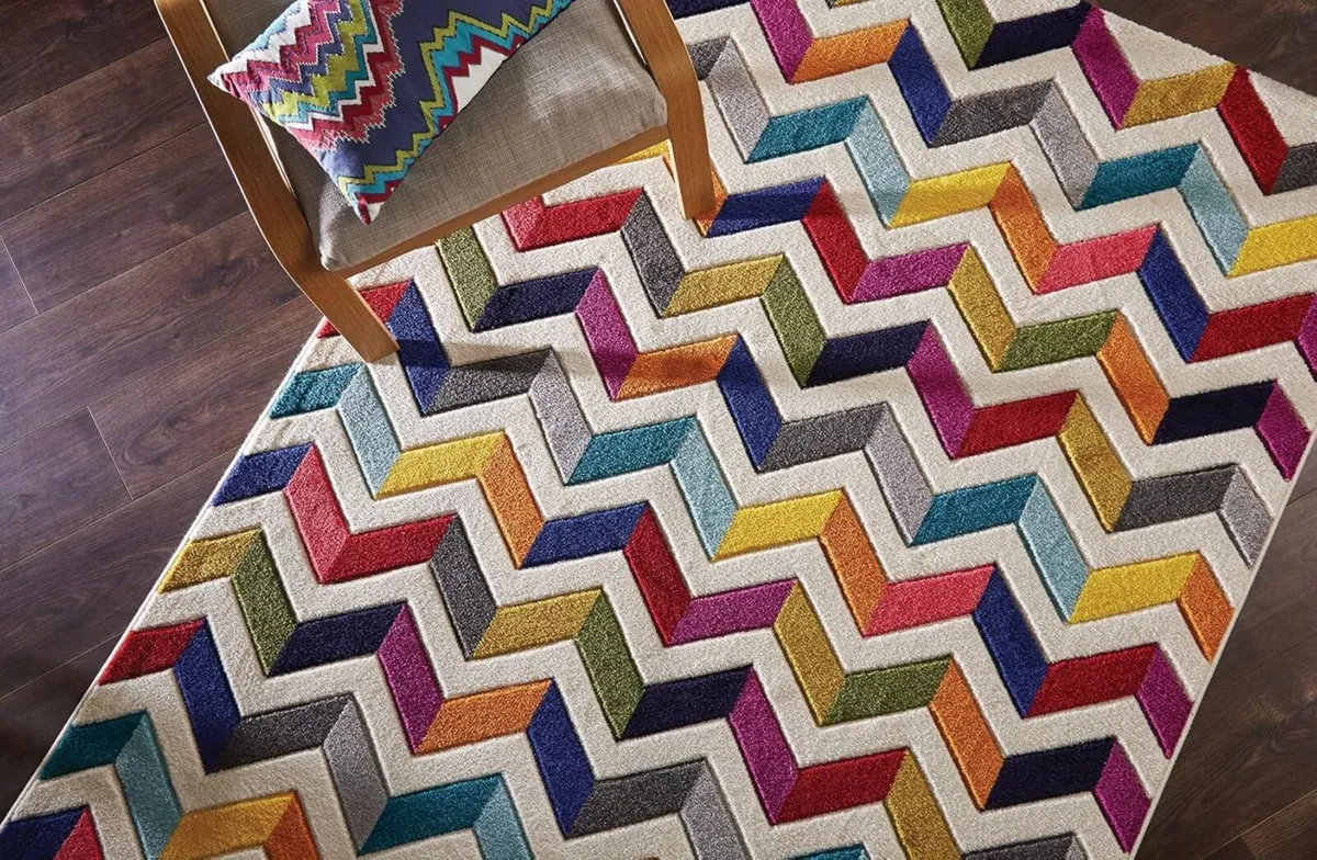 Spectrum Bolero - Abstract Design Rug Modern - Image 1