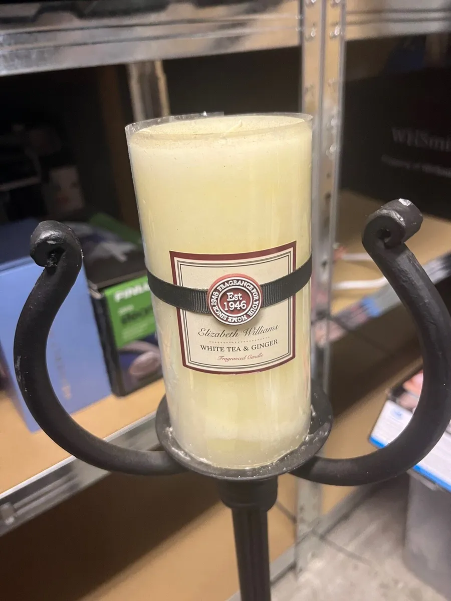 Wrought Iron Floor Candle Stick holders - Image 2