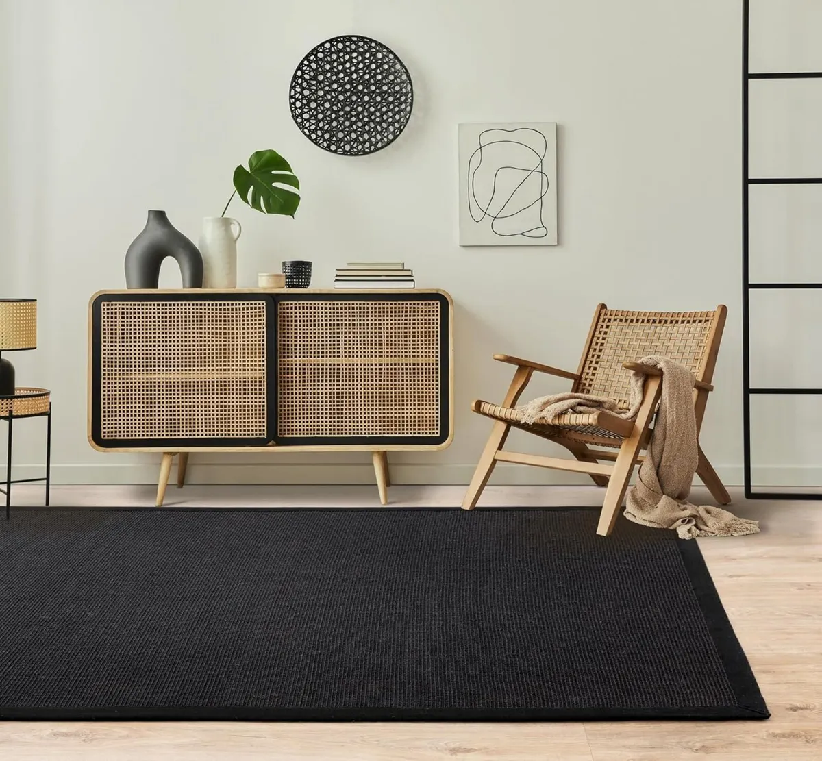 Sisal Rug Natural Weaves Anti-Slip Flatweave - Image 1