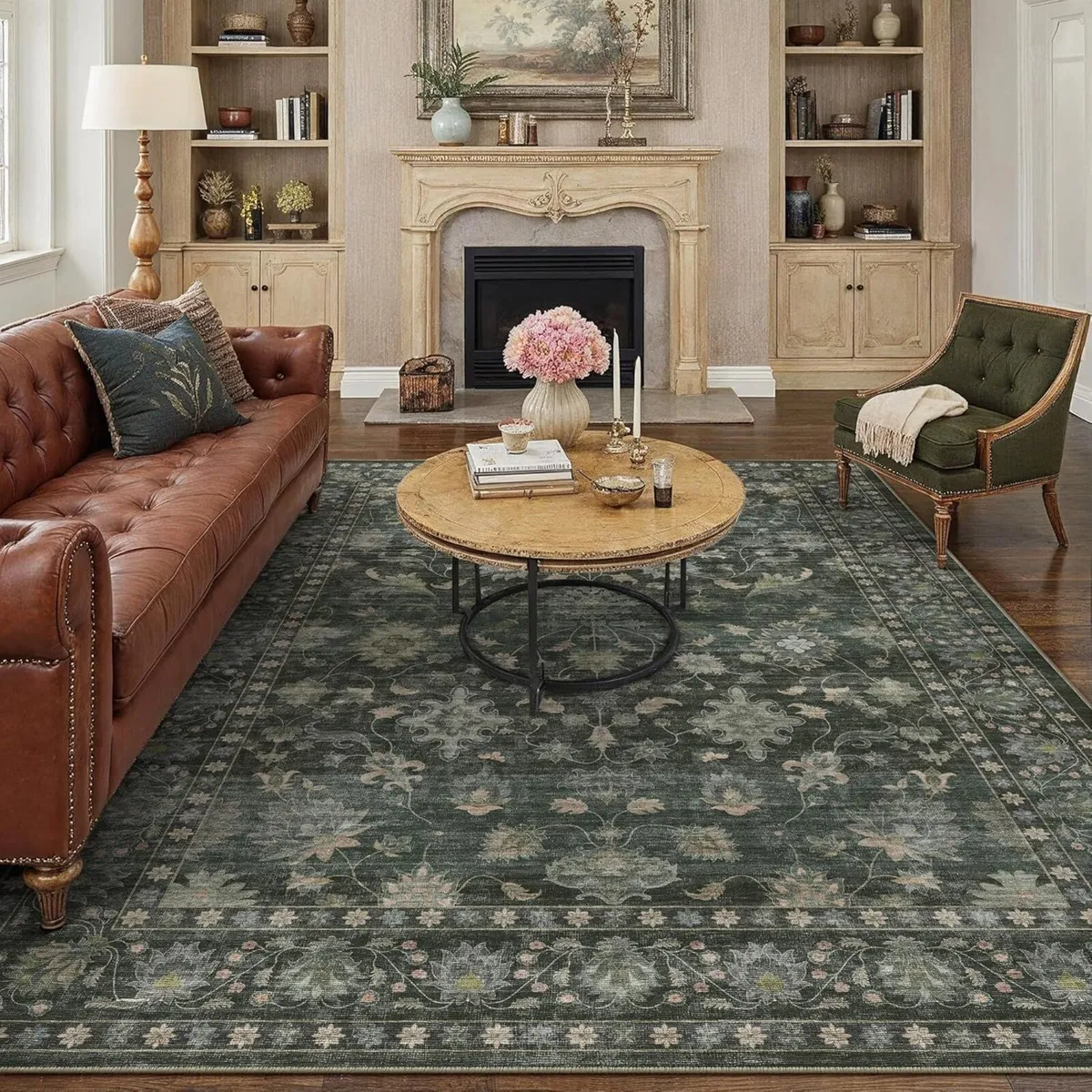 Rugs Living Room 240x300 cm Vintage Washable Non - Image 1