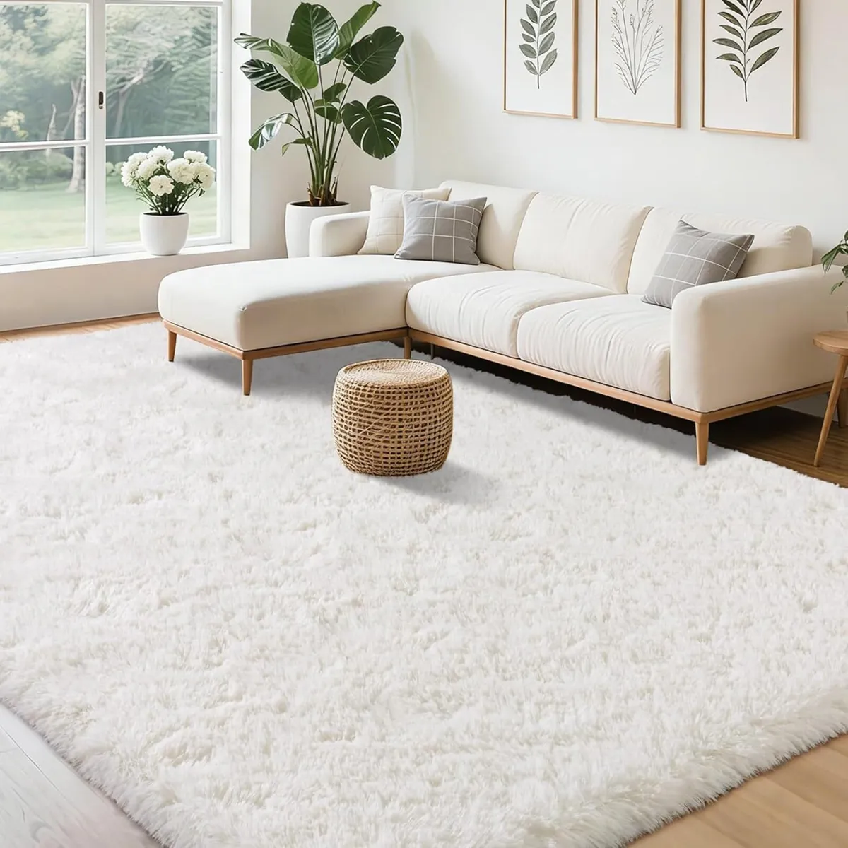 Large Rugs for Living Room 160x230 cm - Fluffy - Image 3