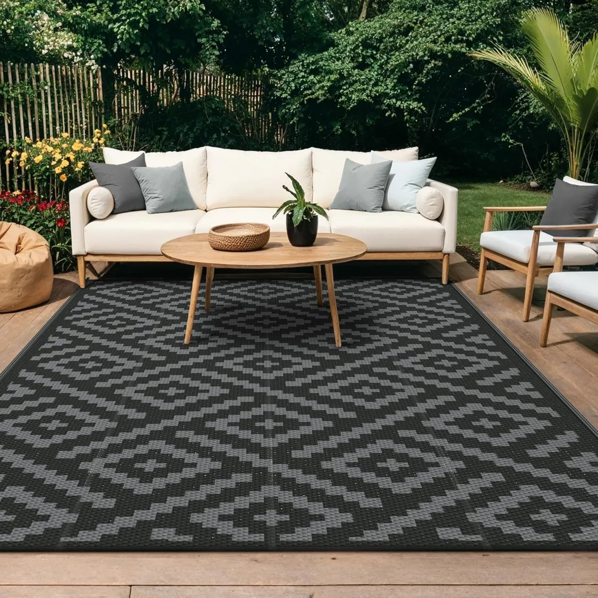 Outdoor Rug 275x365cm – Large Reversible Waterproo - Image 1