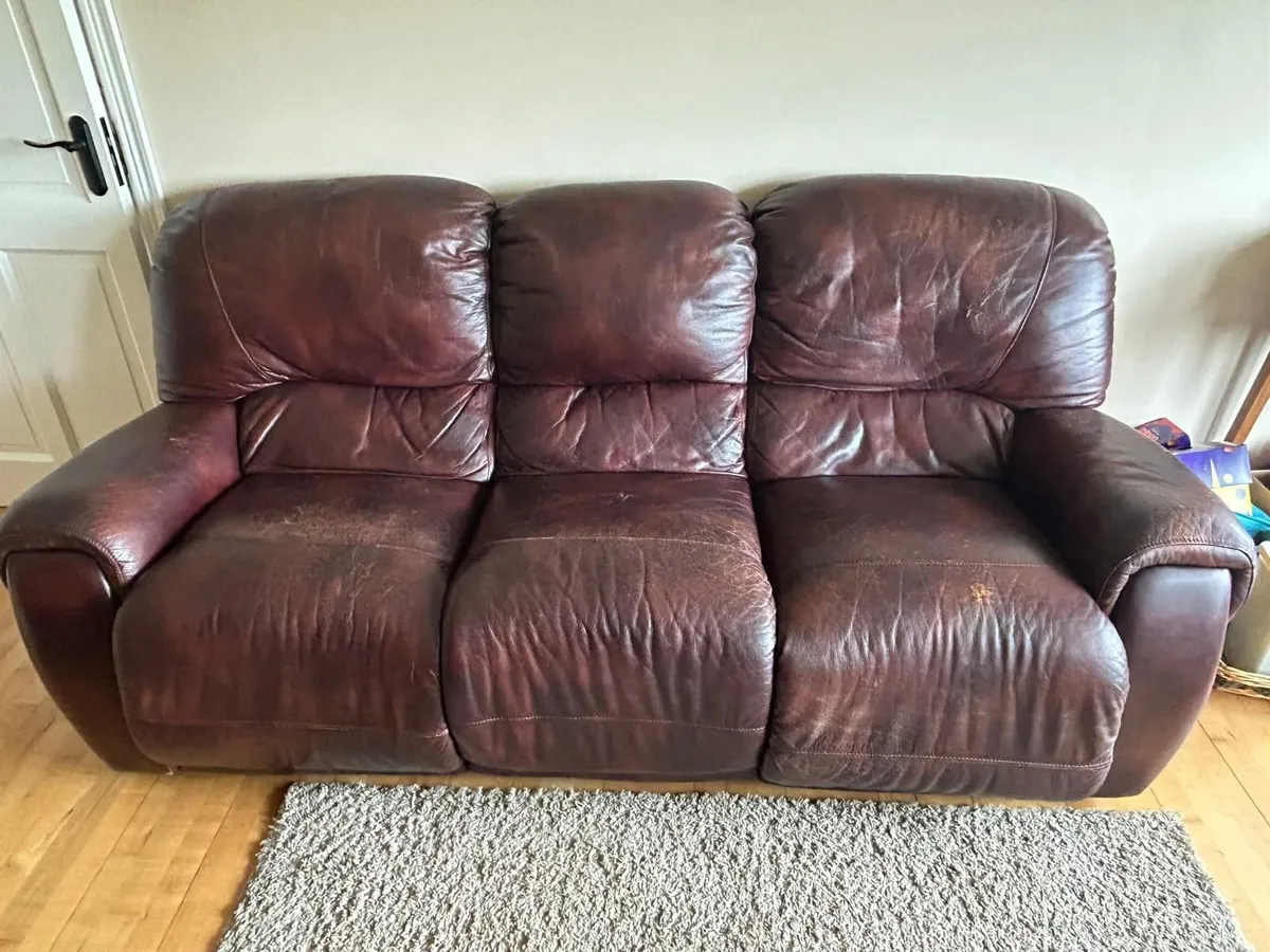 Leather couches set - Image 1