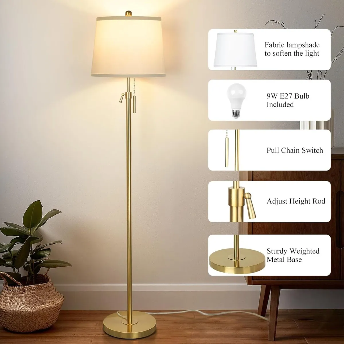 Floor Lamp Modern Lamps for Living Room 55-65 - Image 4