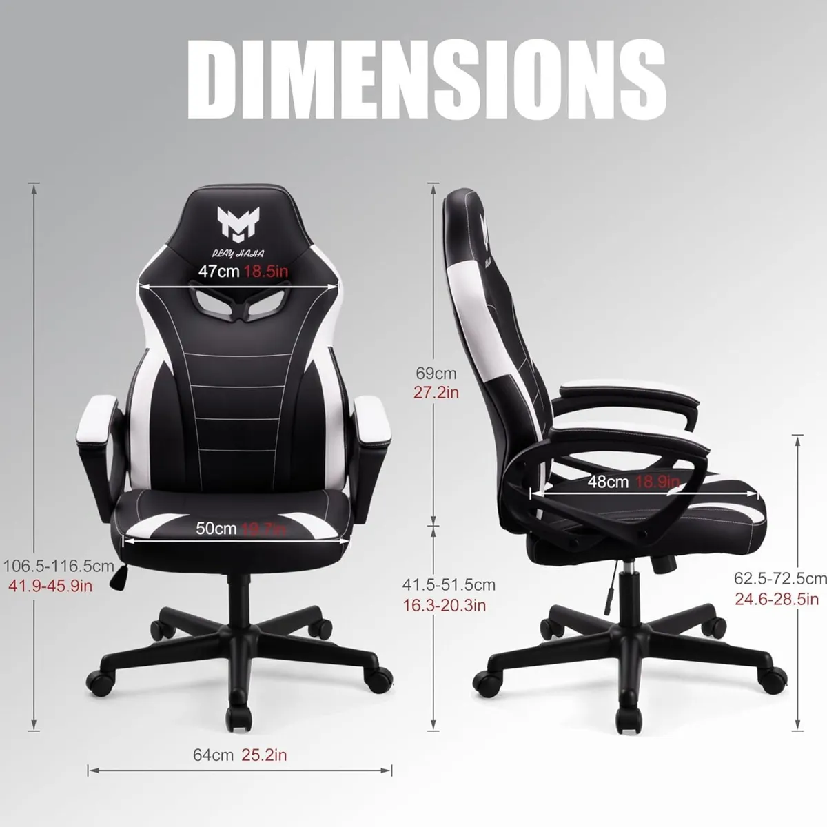 Ergonomic high back seat with breathable mesh - Image 3