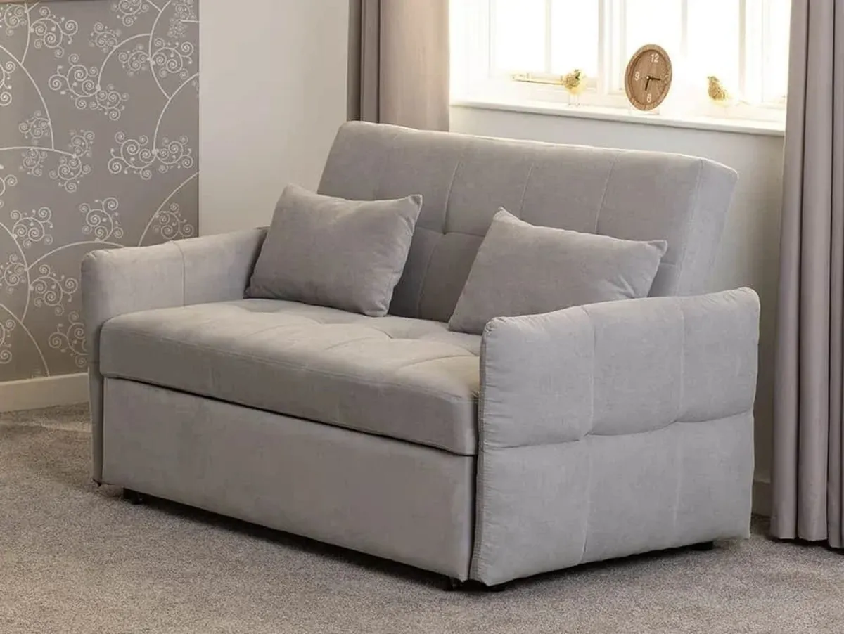 Luna Dark Grey & Light Grey Pull Out Sofa Bed - Image 3