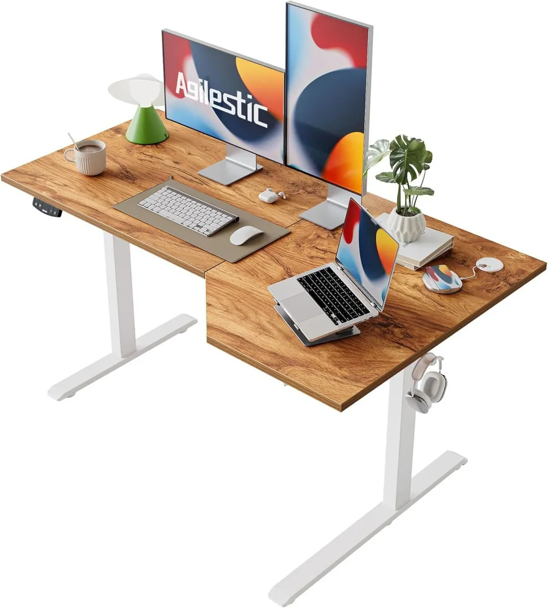 L-Shaped Electric Standing Desk 140cm Height - Image 1