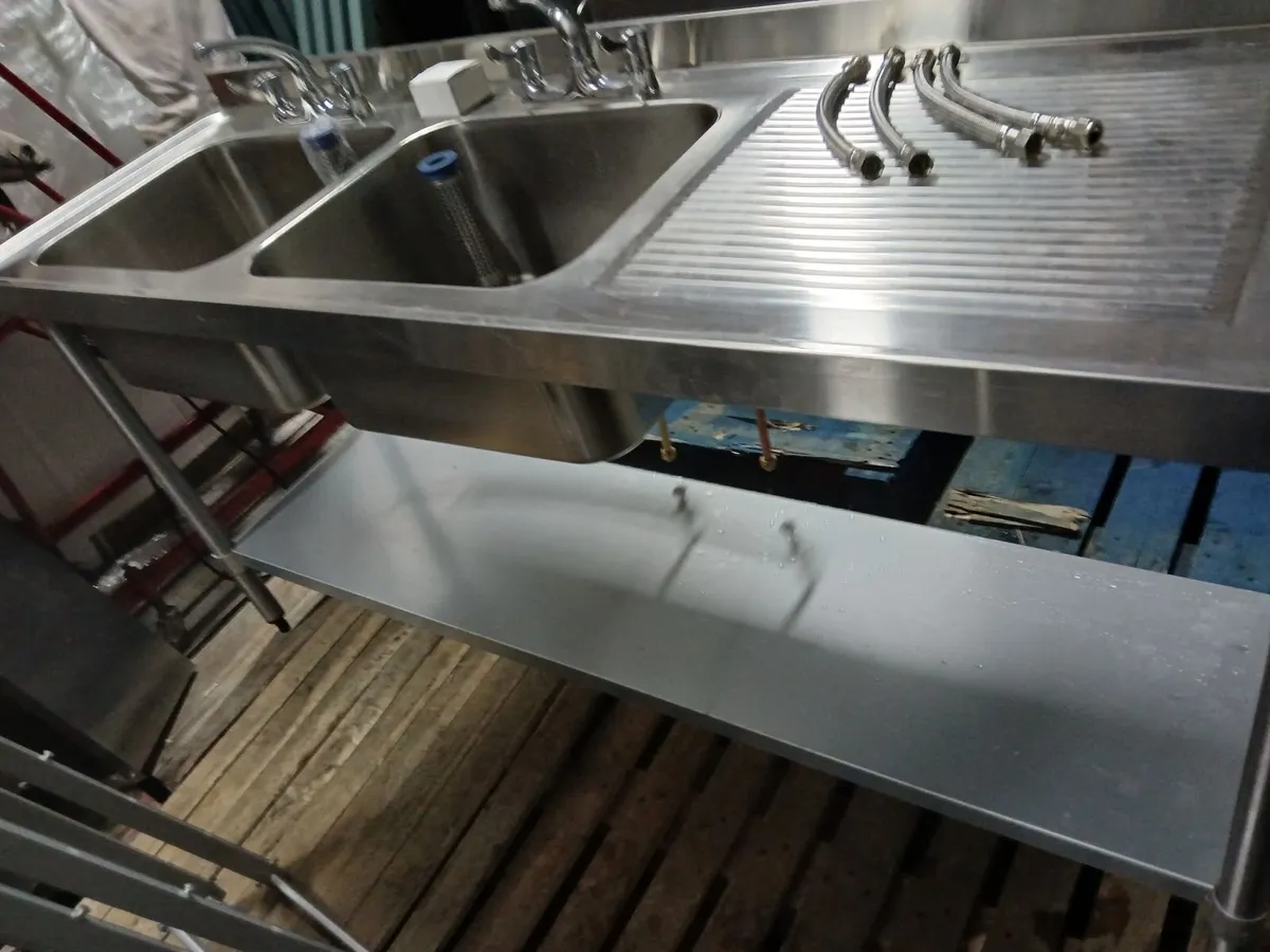 Staneless steel cabbinet double sink unit - Image 3