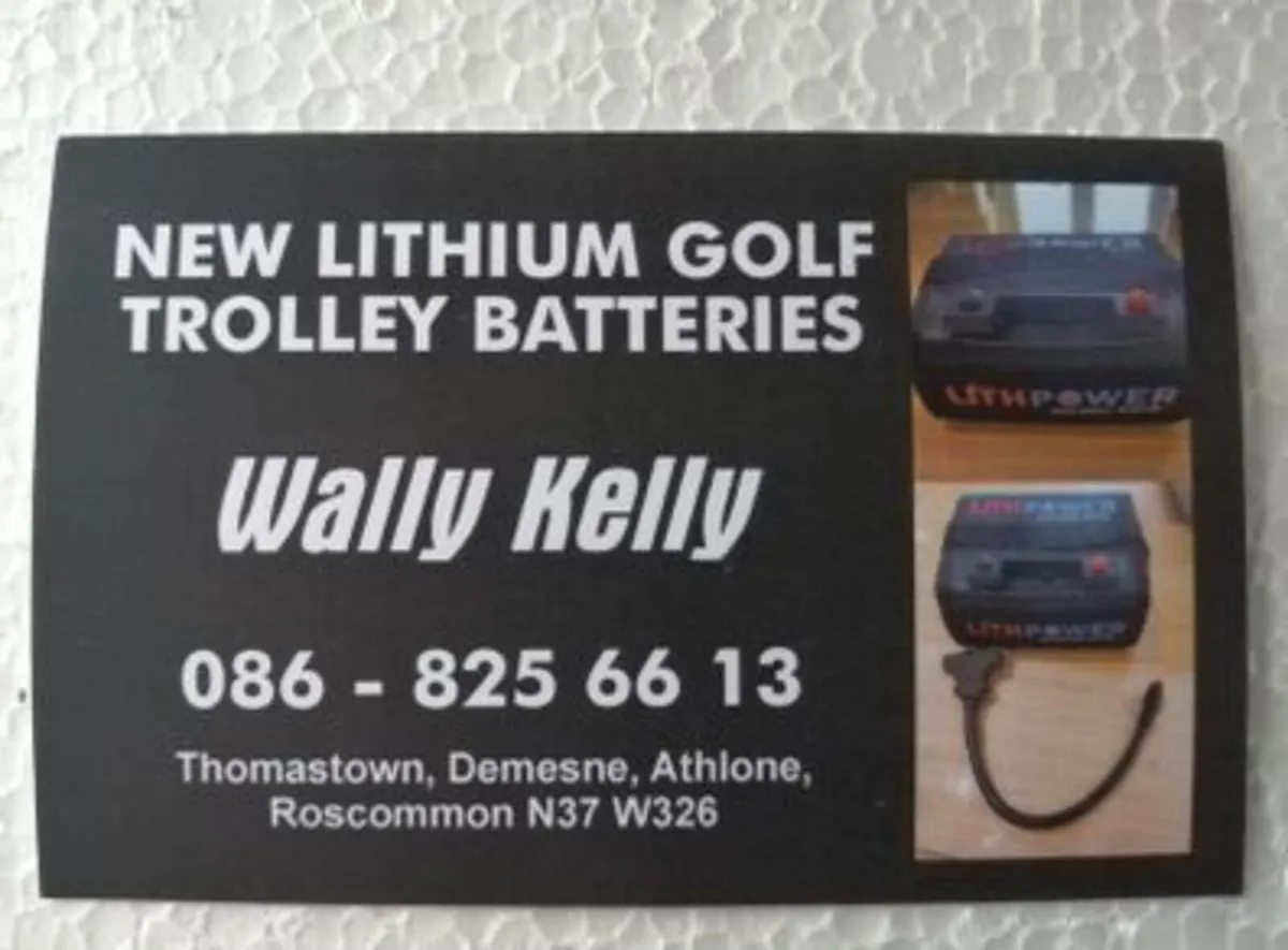 Lithium golf trolley batteries