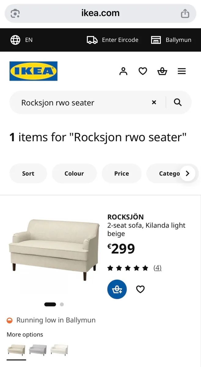 IKEA 2-seater sofa - Image 4