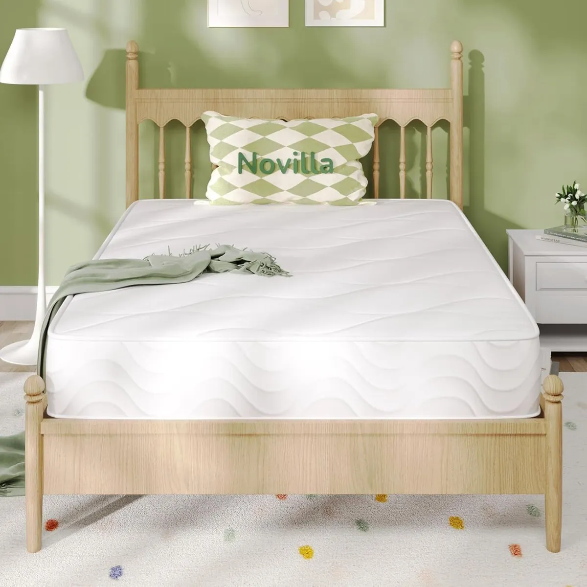 2FT6 Small Single Pocket Sprung Mattress 8 Inch - Image 1