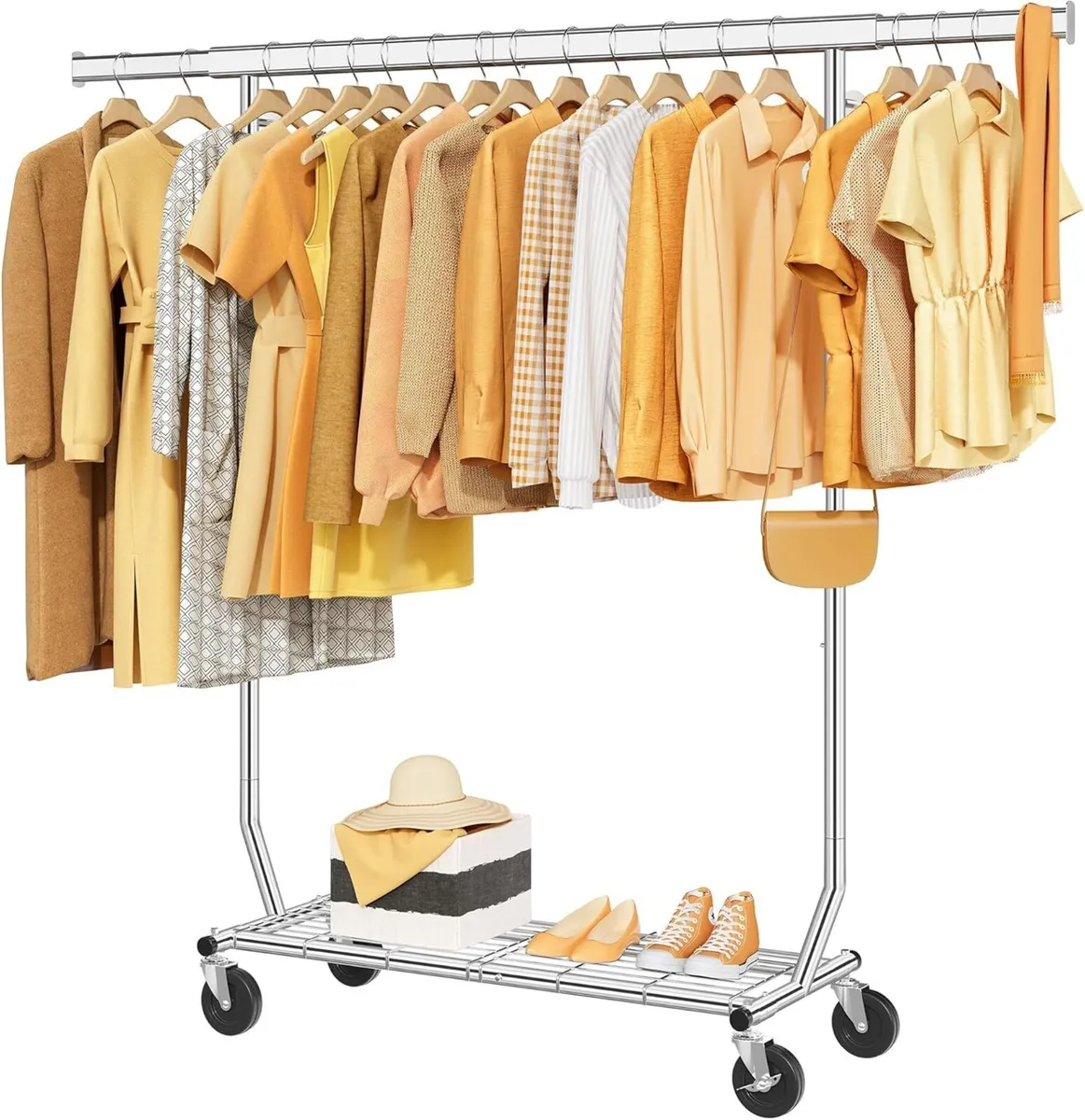 Clothes Rack Heavy Duty Load 350 LBS 73.8' - Image 1