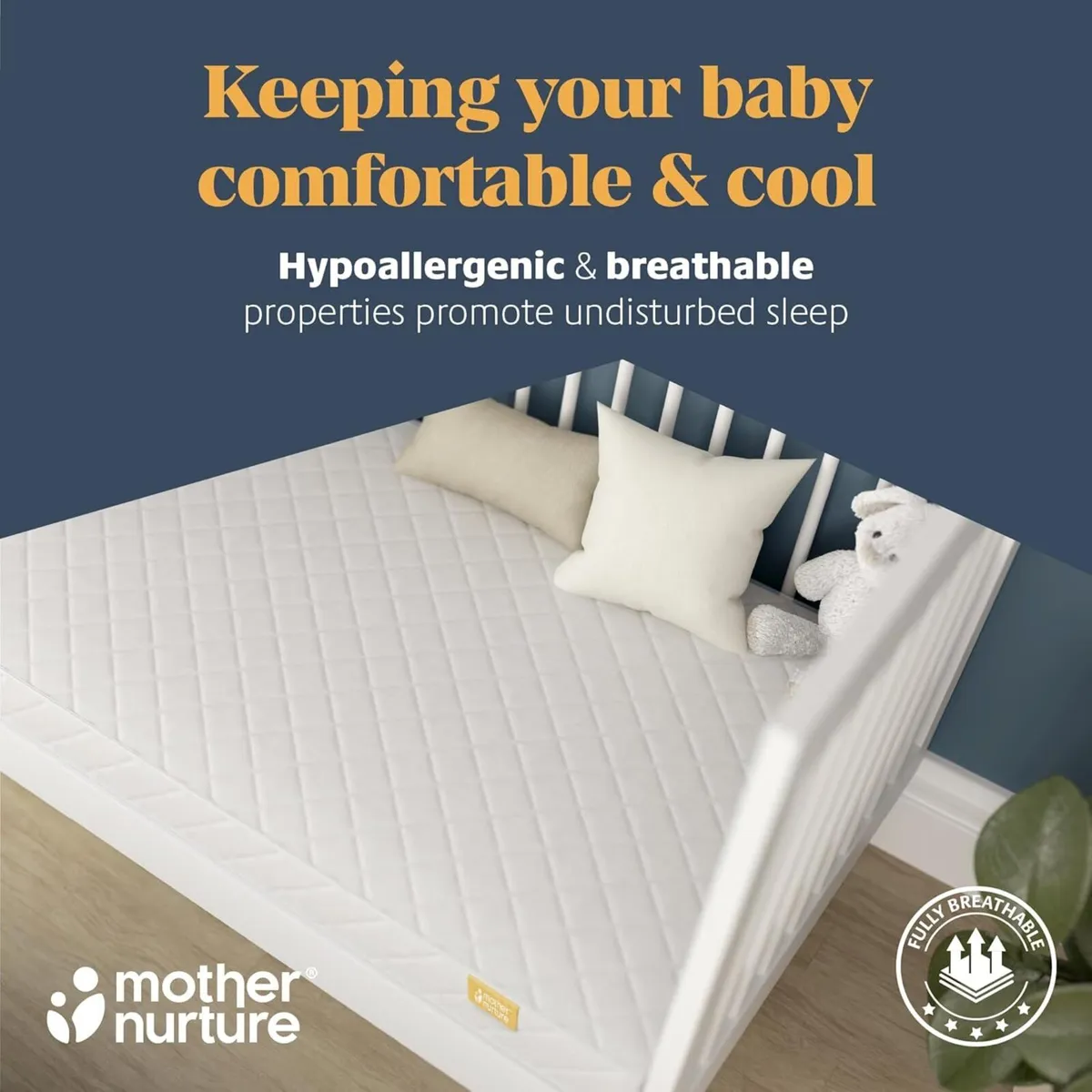 Classic Spring Cot Bed Mattress White 140 x 70 - Image 4