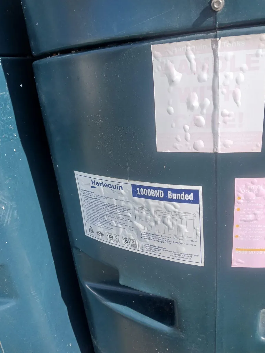 1000L bunded oil tanks - Image 1