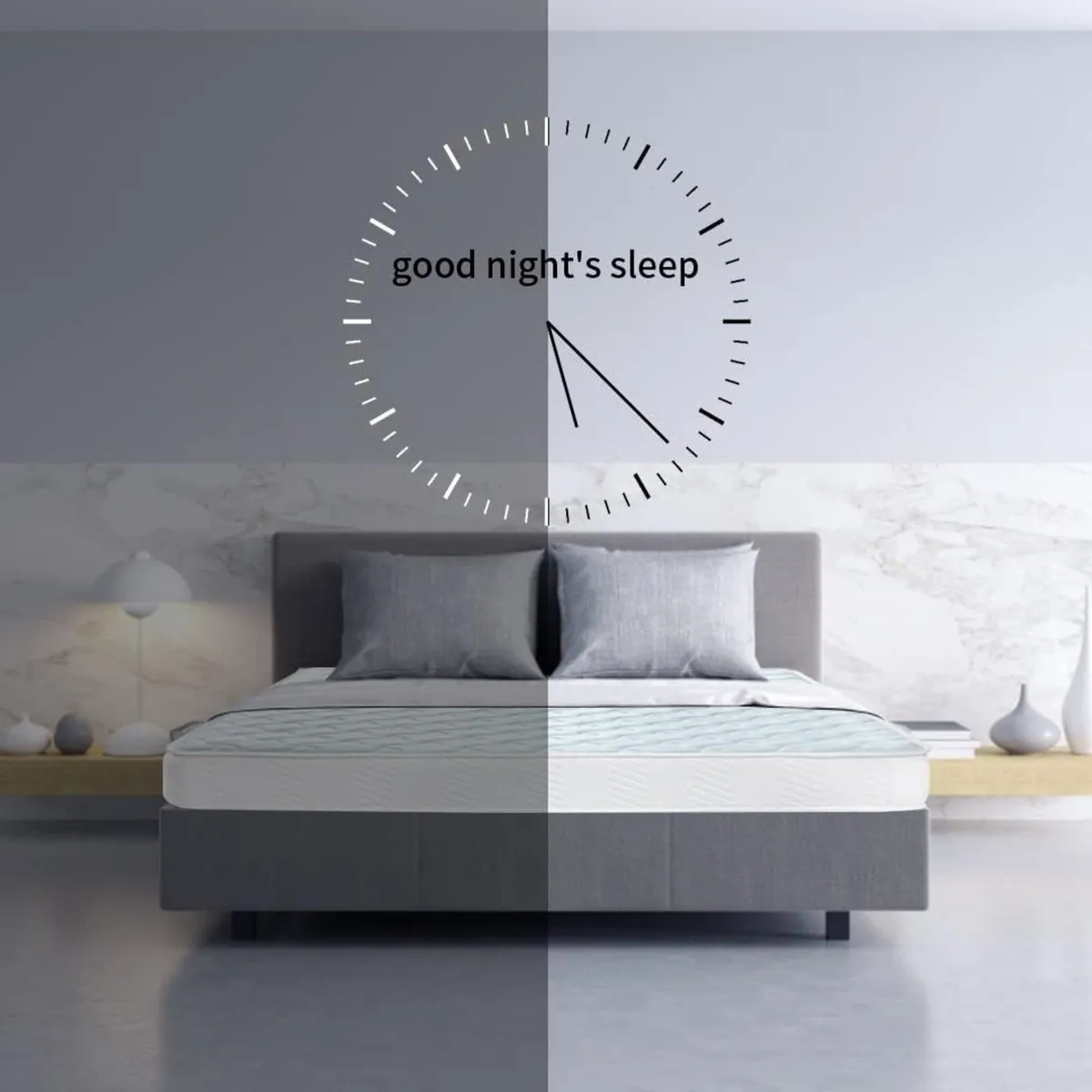 Double Mattress 4FT6 (135x190cm) - Hybrid Sprung - Image 2