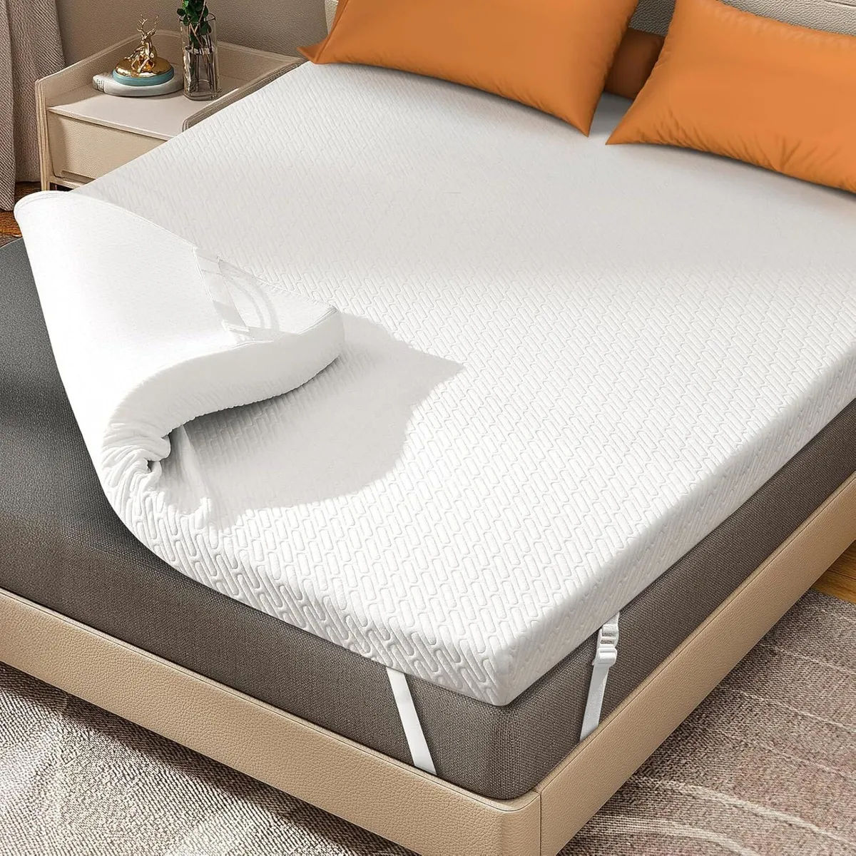 Memory Foam Mattress Topper super king Bed - Image 1