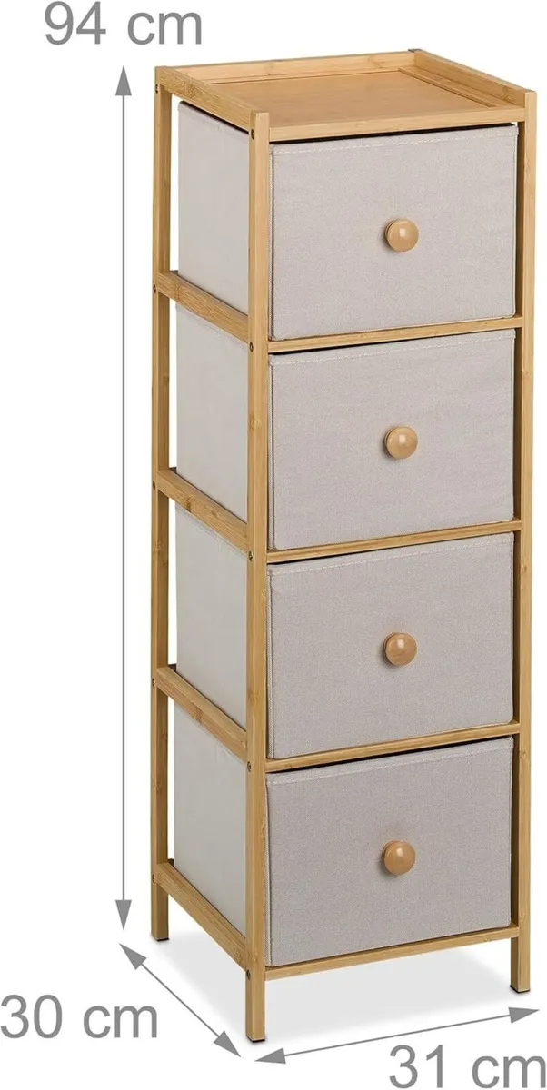 Chest of Drawers HWD: 94 x 31 30 cm 4 Fabric - Image 3