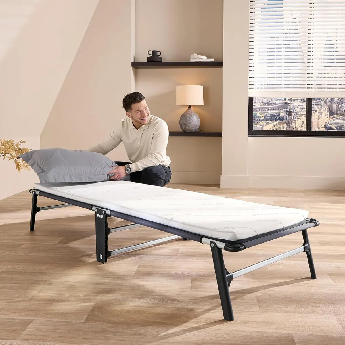 CE70 Compact Folding Bed with Comfort Mattress - Image 2