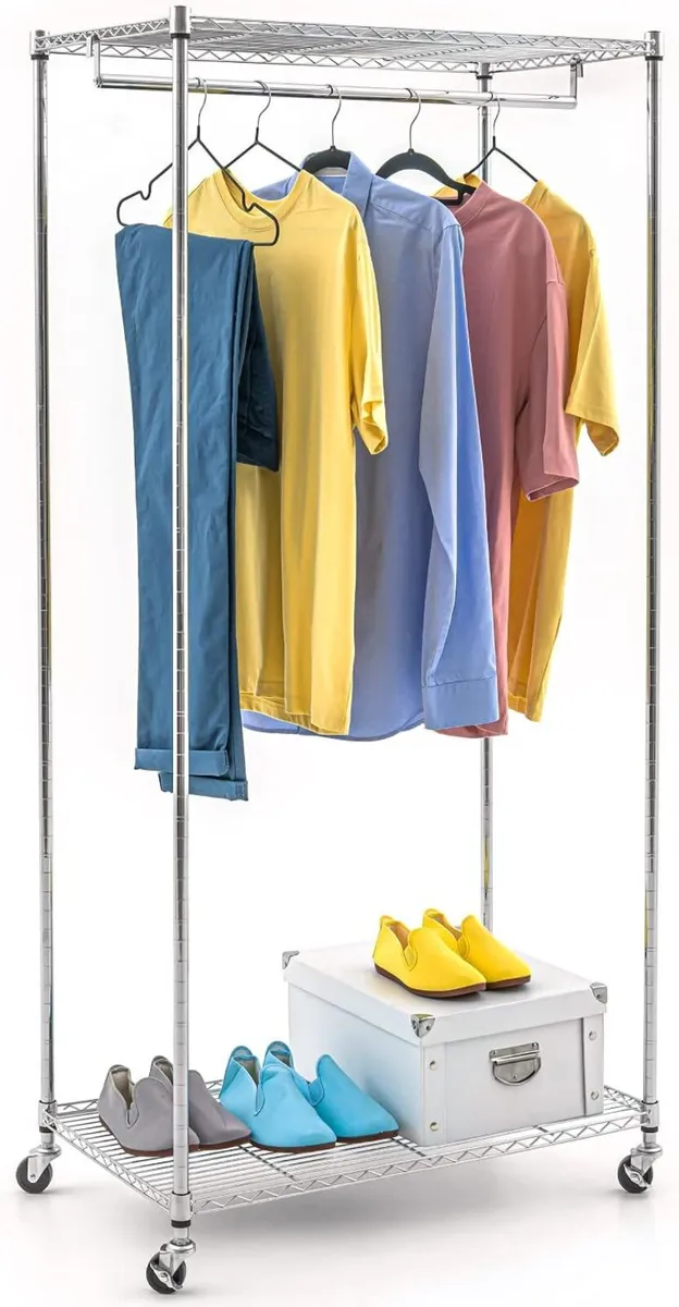 Buffalo Wardrobe on Wheels Heavy Duty Clothes - Image 1