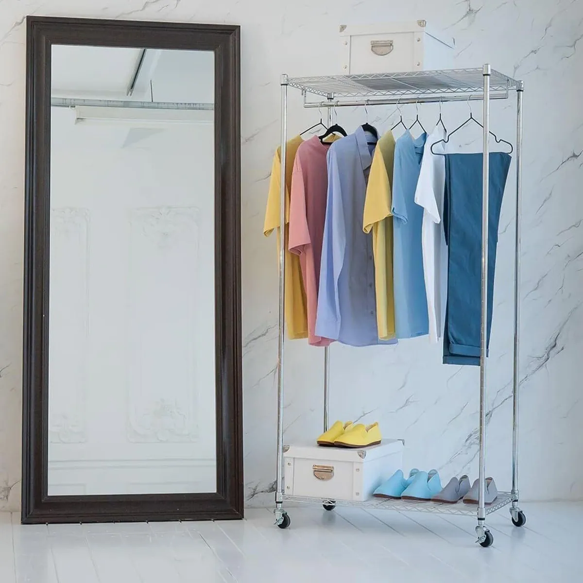 Buffalo Wardrobe on Wheels Heavy Duty Clothes - Image 2