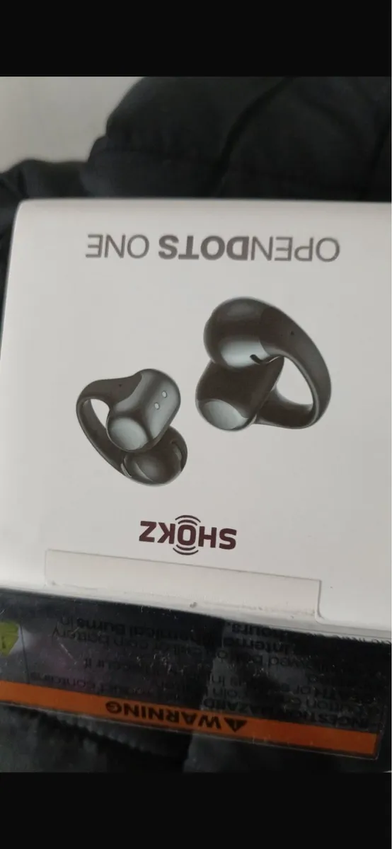 Shokz black open dots one open ear clip earbuds
