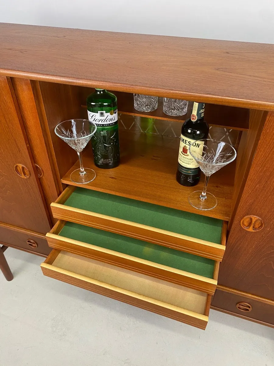 Rare Mid Century Danish Teak Sideboard - Image 3