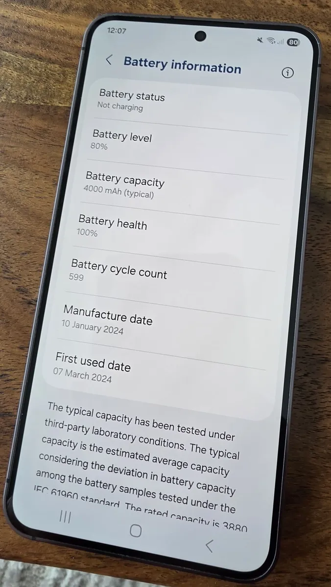 Samsung Galaxy S24 128GB Black – Like New - Image 4