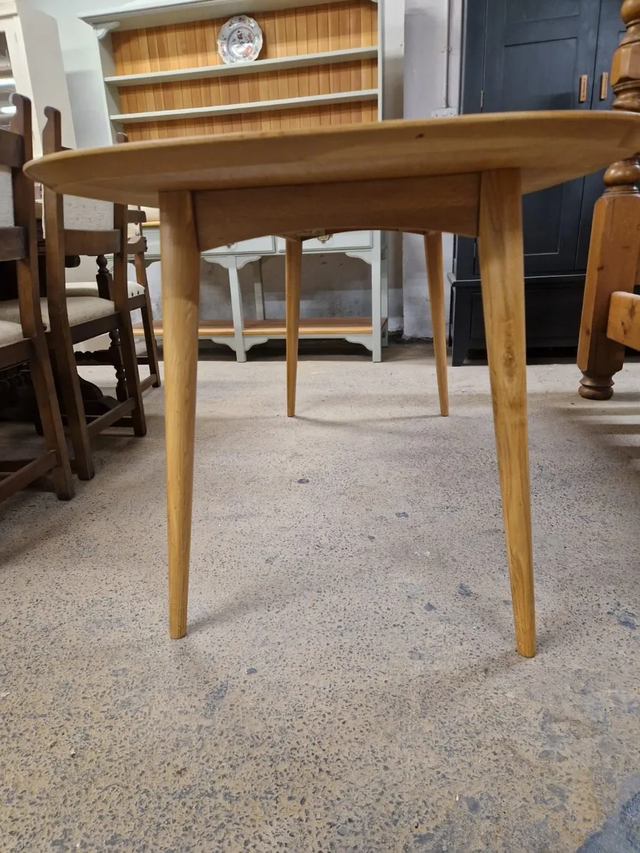 Retro light oak kitchen table - Image 3