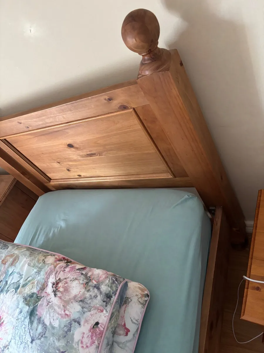 Single Solid Wood Bed - Image 2