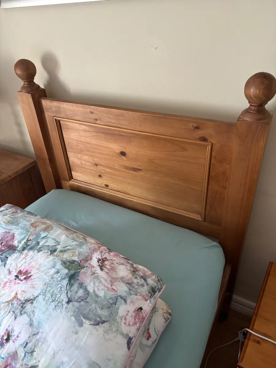 Single Solid Wood Bed - Image 1
