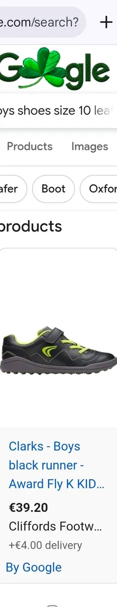 Leather Clarcks shoes for boys size 10 - Image 3