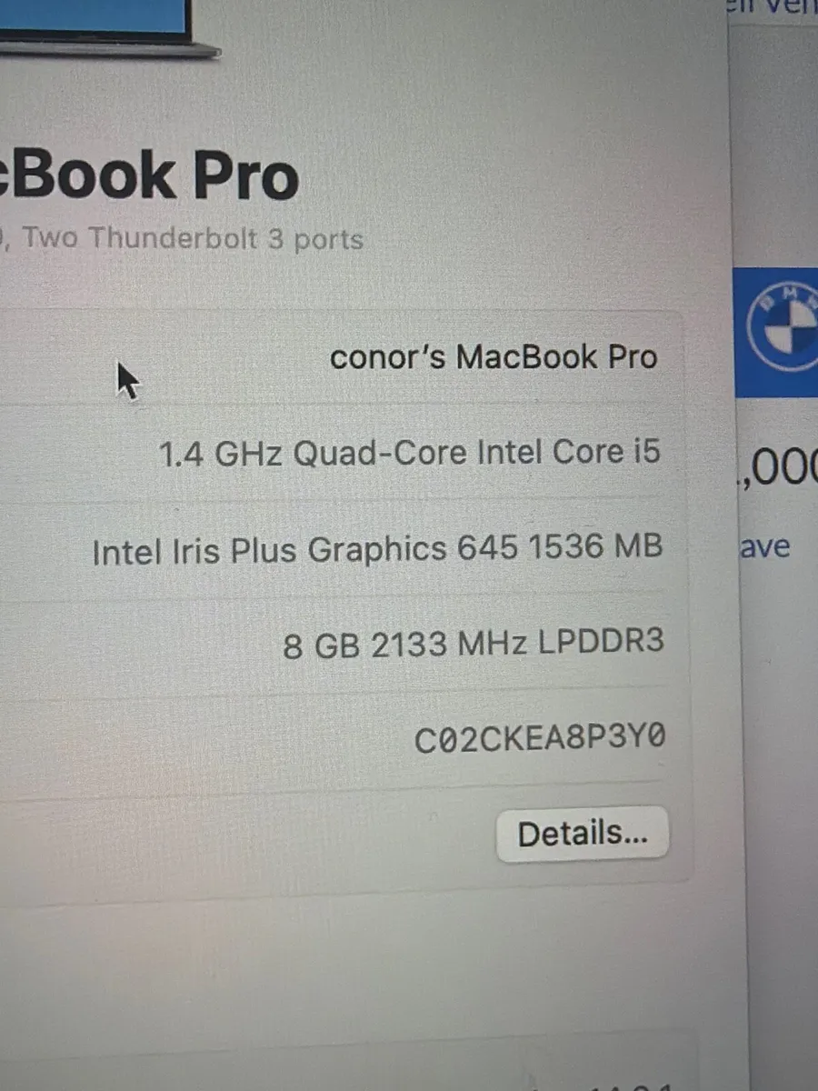 Mac book pro 13 inch  2020 - Image 2