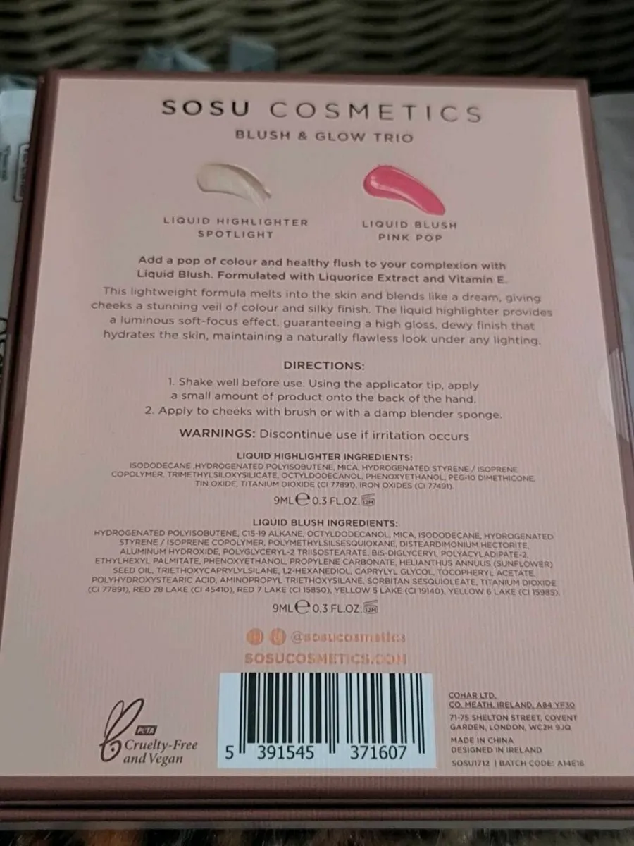 SOSU COSMETICS Blush & Glow Trio - Image 2