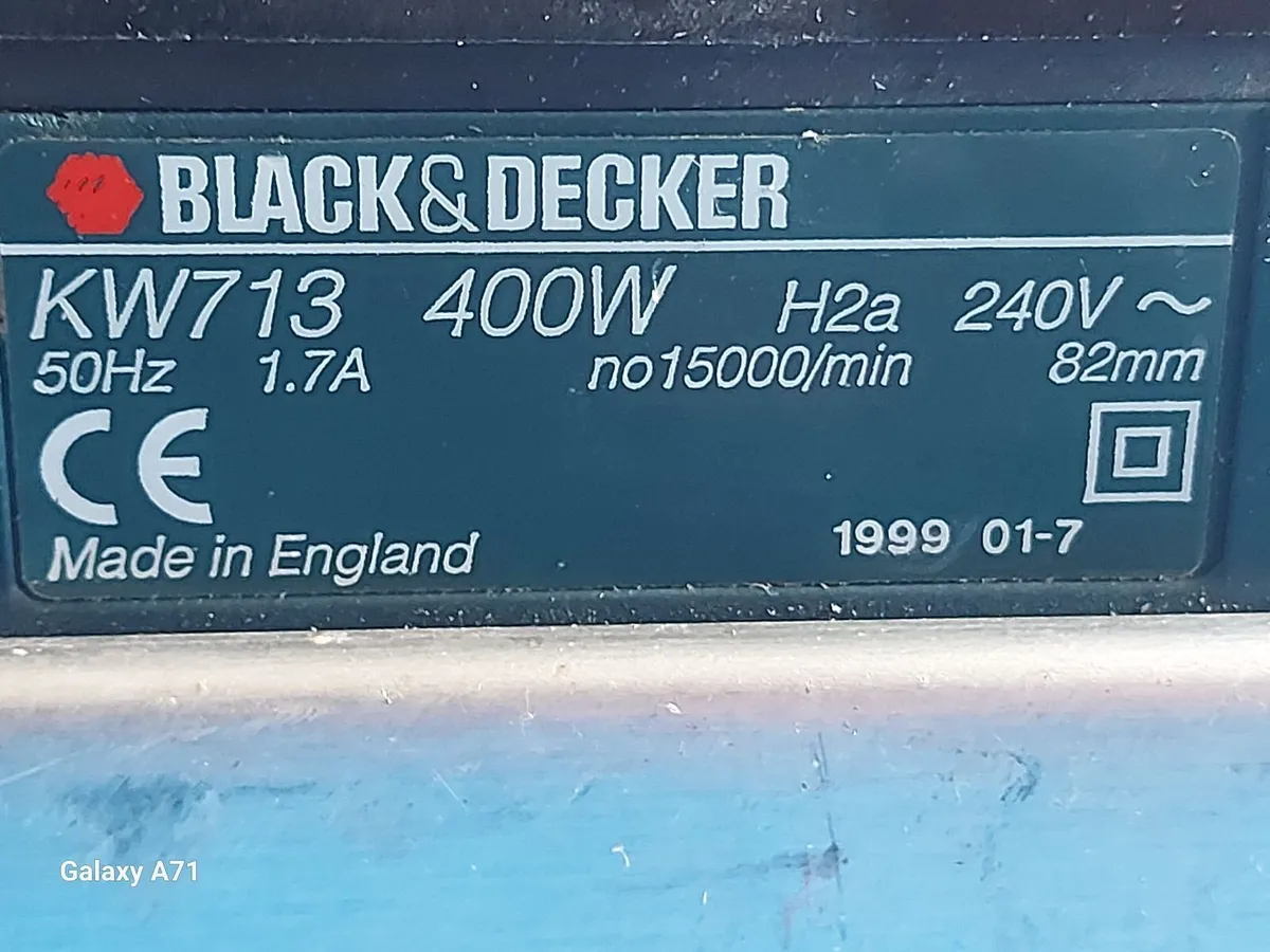BLACK & DECKER KW713 Planer 400W Excellent Conditi - Image 4