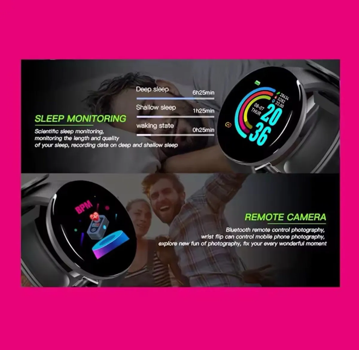 Smart Watch Heart Rate Blood Pressure Fitness - Image 4