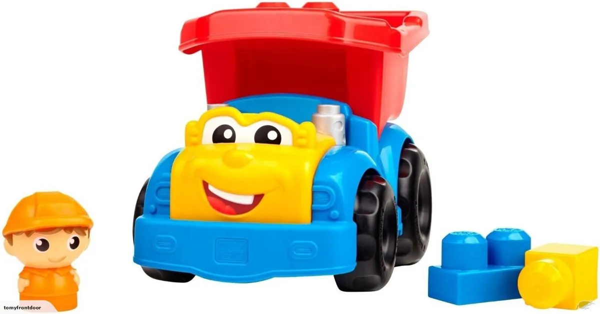 MEGA BLOKS Dylan Dump Truck transporter car lorry - Image 1