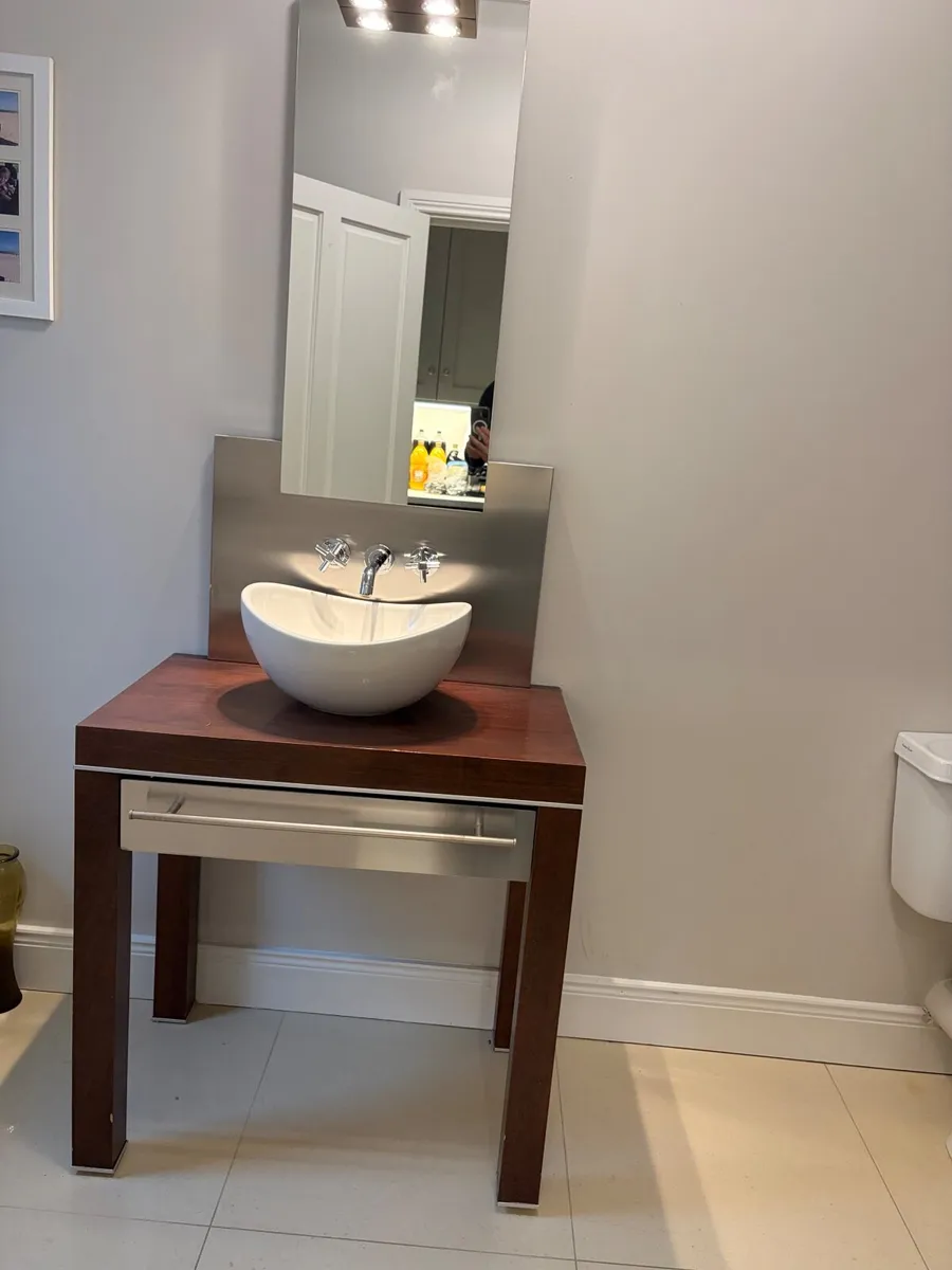 Bathroom Vanity with sink and shelf unit - Image 2