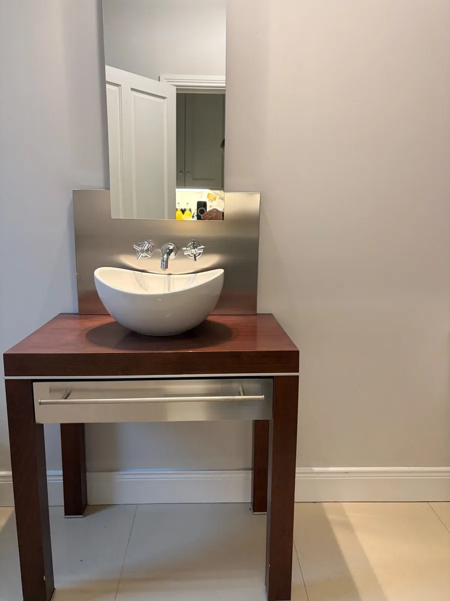 Bathroom Vanity with sink and shelf unit - Image 3