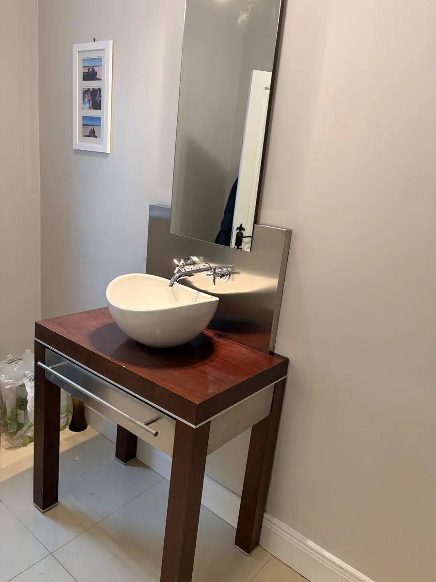 Bathroom Vanity with sink and shelf unit - Image 4